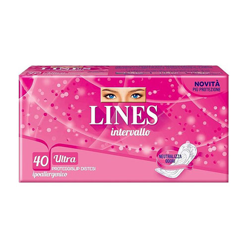 LINES INTERVALLO ULTRA PROTEGGISLIP DISTESI IPOALLERGENICO 40 PEZZI