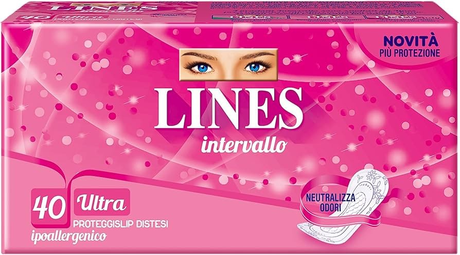 01933-1 LINES INTERVALLO ULTRA PROTEGGISLIP DISTESI IPOALLERGENICO 40 PEZZI