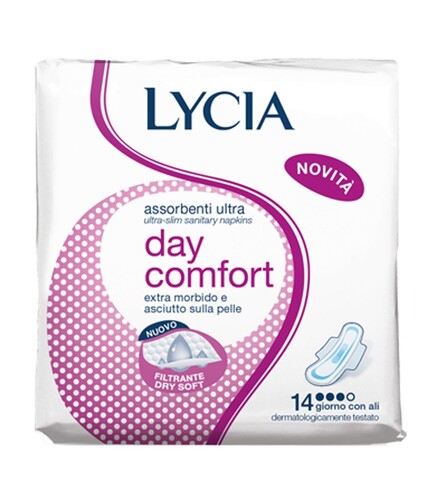 LYCIA DAY COMFORT ASSORBENTI GIORNO CON ALI 14 PEZZI
