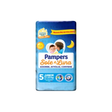 PAMPERS SOLE E LUNA PANNOLINI 5 JUNIOR