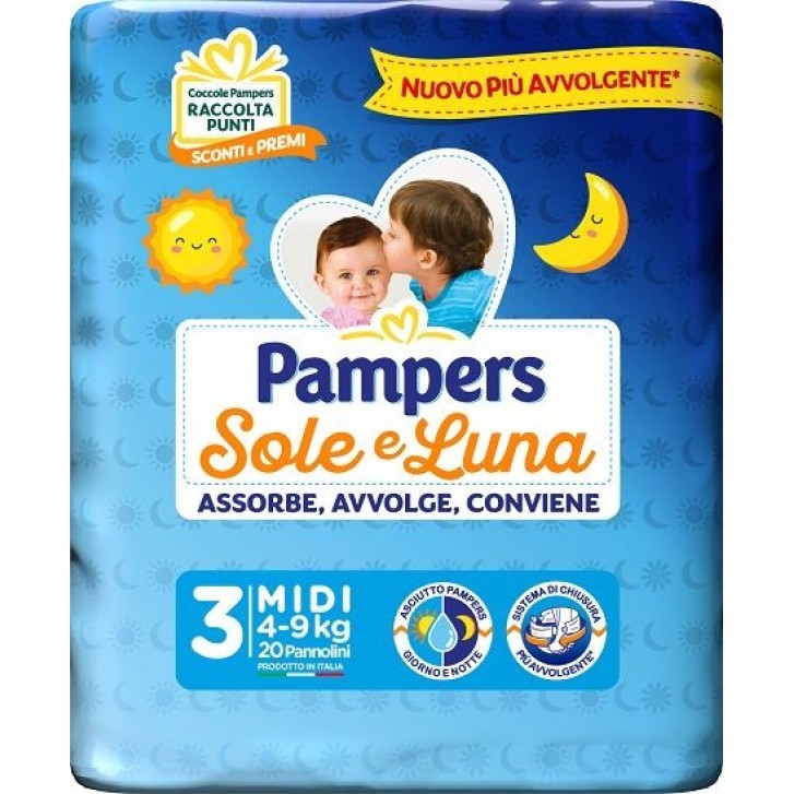 PAMPERS SOLE E LUNA PANNOLINI 3 MIDI
