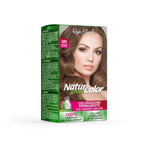 NATUR GREEN COLOR COLORAZIONE PERMANENTE 6N BIONDO SCURO