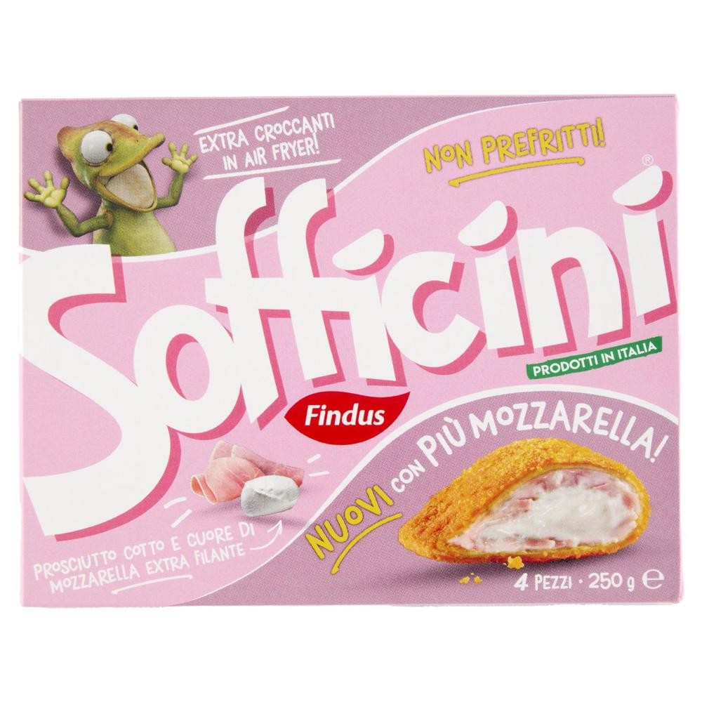 FINDUS SOFFICINI COTTO E MOZZARELLA 4 PEZZI 250GR