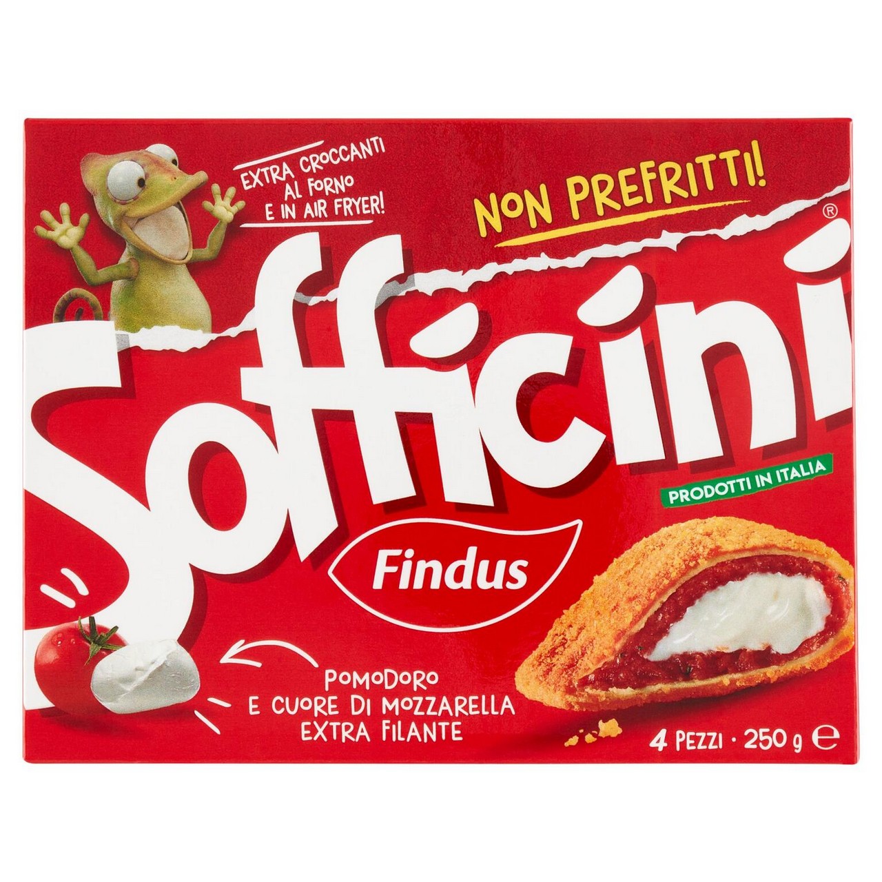 FINDUS SOFFICINI POMODORO E MOZZARELLA 4 PEZZI 250GR