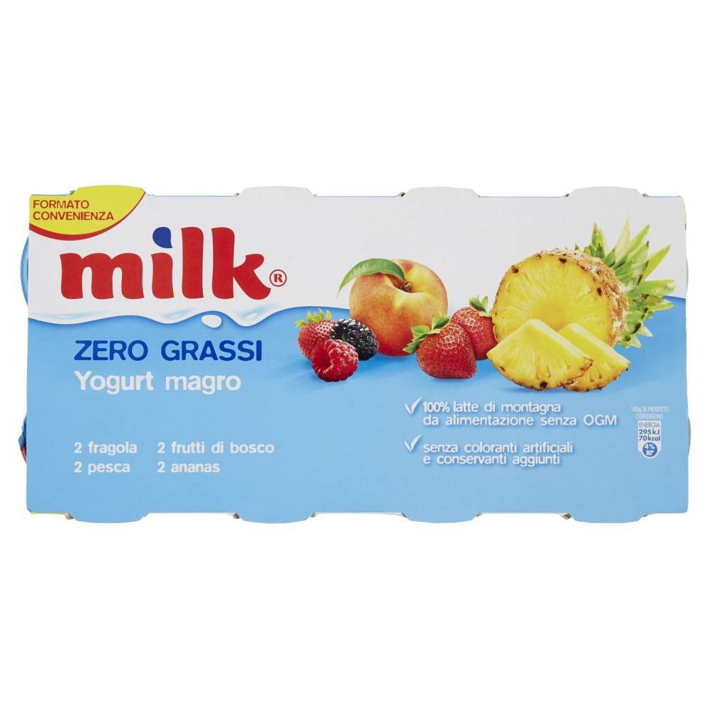 MILK YOGURT ZERO GRASSI GR125X8