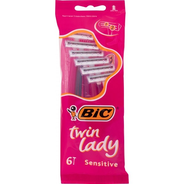 BIC TWIN LADY LAMETTE 6 PEZZI