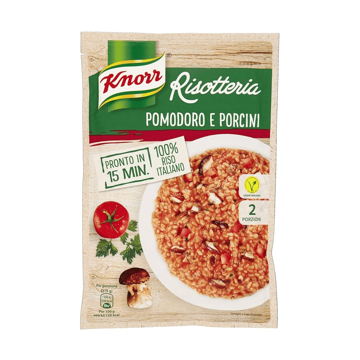 KNORR RISOTTO POMODORO E FUNGHI PORCINI 175GR