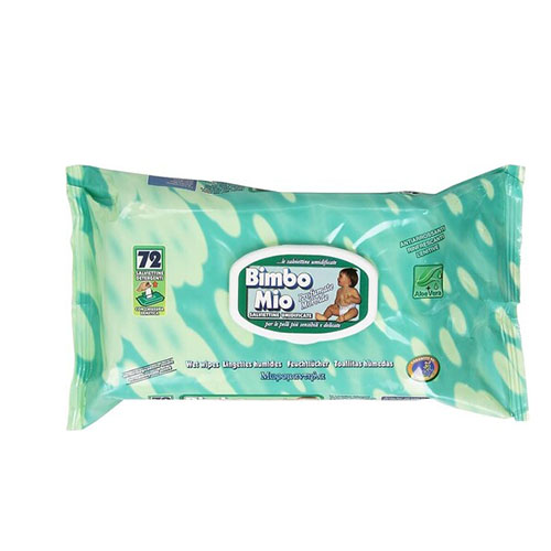 BIMBO MIO SALVIETTINE UMIDIFICATE DETERGENTI PROFUMATE MORBIDE 72 PEZZI