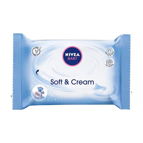 NIVEA BABY SALVIETTINE UMIDIFICATE SOFT &amp  CREAM 63 PEZZI