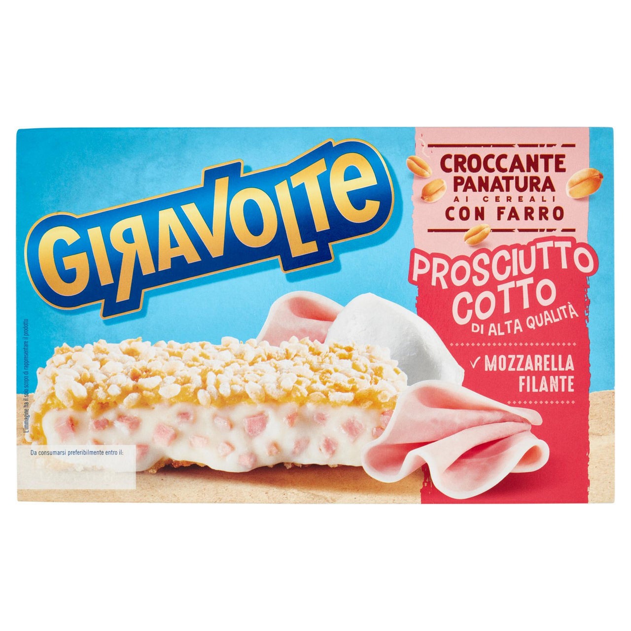 GIRAVOLTE MOZZARELLA E PROSCIUTTO COTTO 170GR