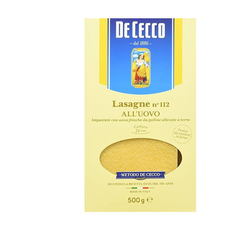 DE CECCO LASAGNE ALL'UOVO 500GR