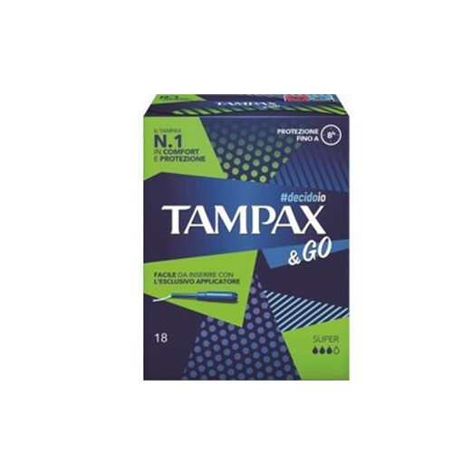 TAMPAX &amp  GO SUPER 18 PEZZI