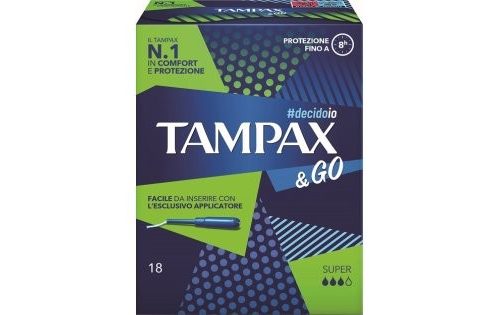 TAMPAX &amp  GO SUPER 18 PEZZI