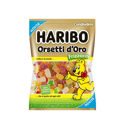 HARIBO CARAMELLE ORSETTI D'ORO FRIZZANTI 175GR
