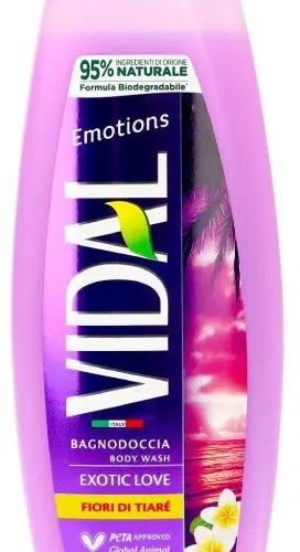 VIDAL BAGNODOCCIA EMOTIONS FIORI DI TIARE' 500ML
