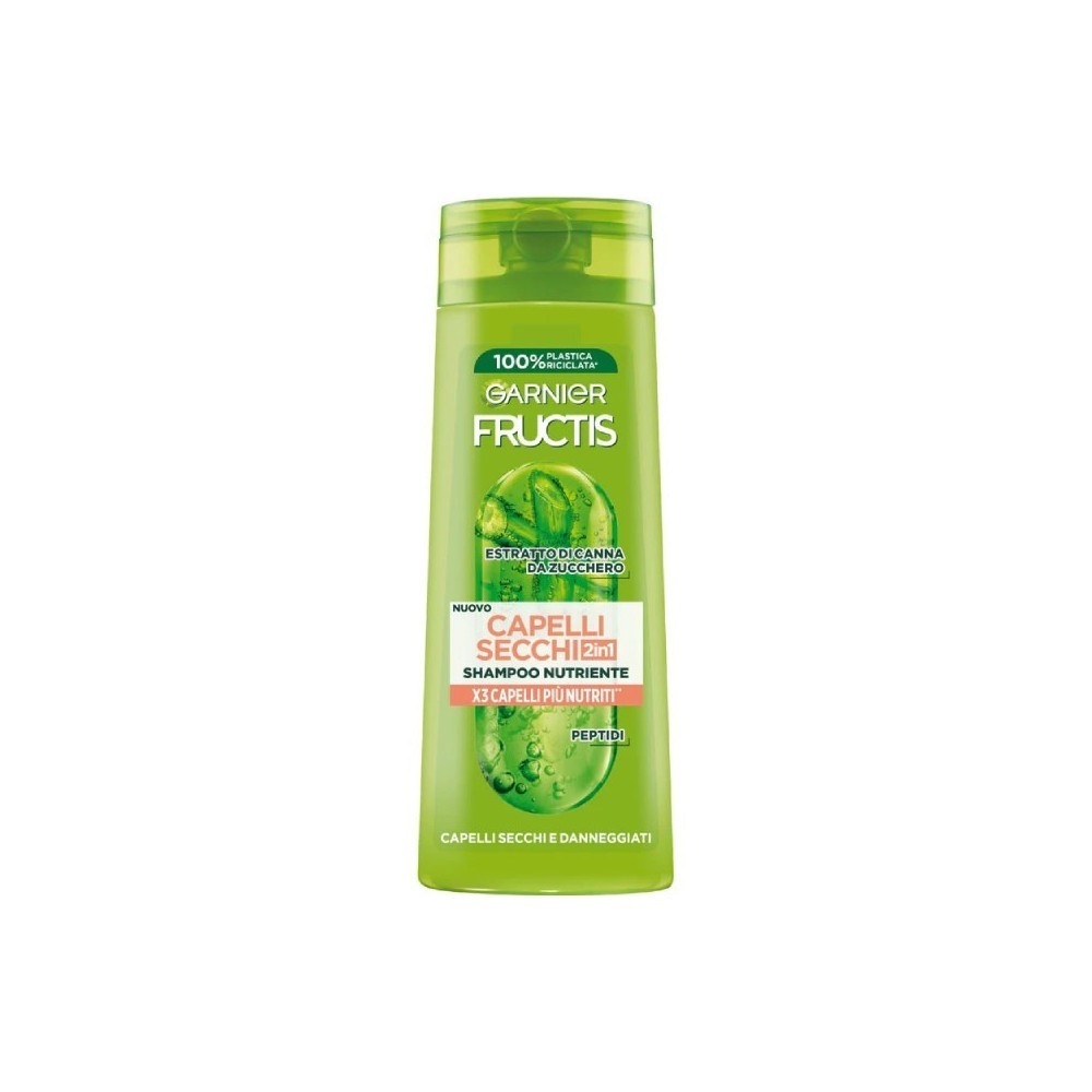 10114-1 GARNIER FRUCTIS SHAMPOO CAPELLI SECCHI 2 IN 1 NEW 250ML