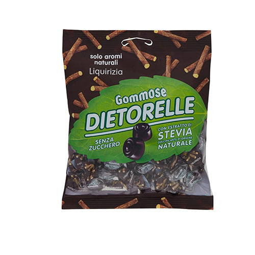 DIETORELLE CARAMELLE GOMMOSE LIQUIRIZIA 70GR