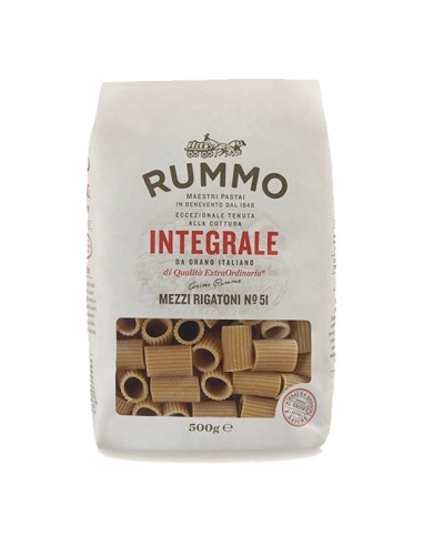 RUMMO MEZZI RIGATONI INTEGRALI 500GR