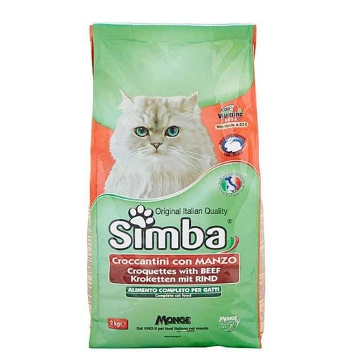 SIMBA CROCCANTINI GATTO CON MANZO KG2