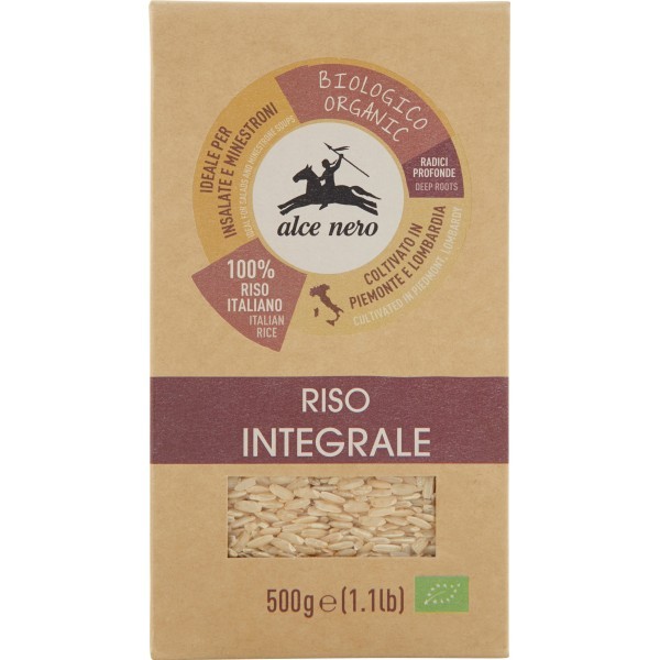 ALCE NERO RISO INTEGRALE BIO 500GR