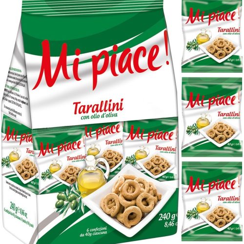 MI PIACE! TARALLINI CON OLIO DI OLIVA 6 BUSTE 240GR