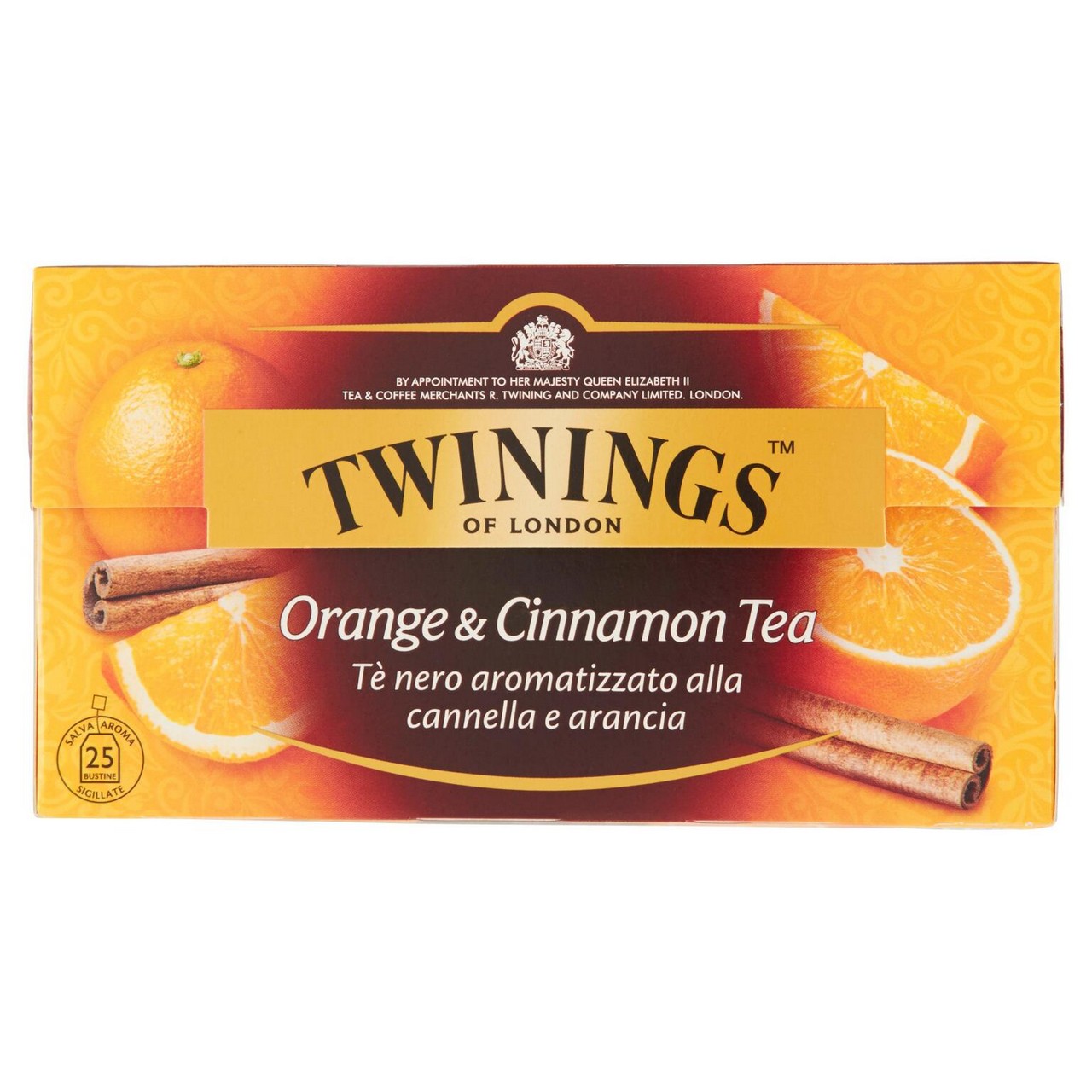 TWININGS ARANCIA &amp  CANNELLA 25 FILTRI 50GR