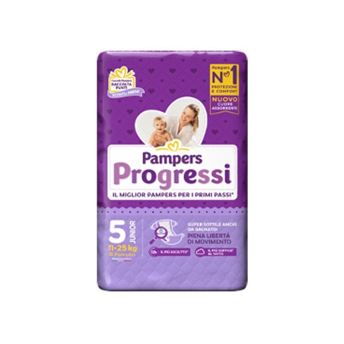 PAMPERS PROGRESSI 5 JUNIOR 18 PEZZI