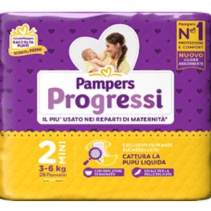 PAMPERS PROGRESSI 2 MINI 28 PEZZI