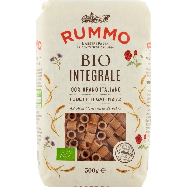 RUMMO BIO INTEGRALE TUBETTI RIGATI 500GR