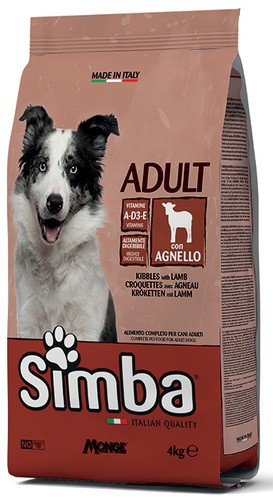 SIMBA ADULT CROCCHETTE CANE CON AGNELLO 4KG