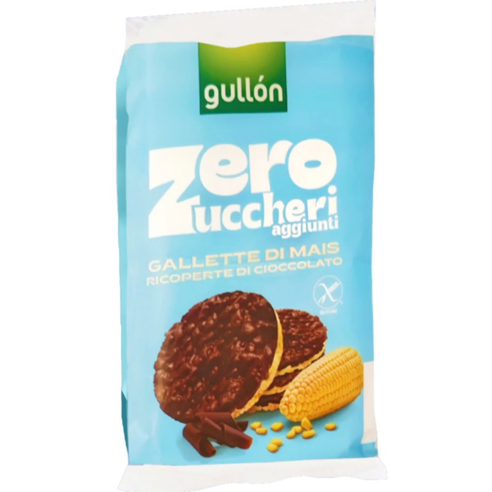 GULLON ZERO ZUCCHERI AGGIUNTI,GALLETTE DI MAIS E CIOCCOLATO