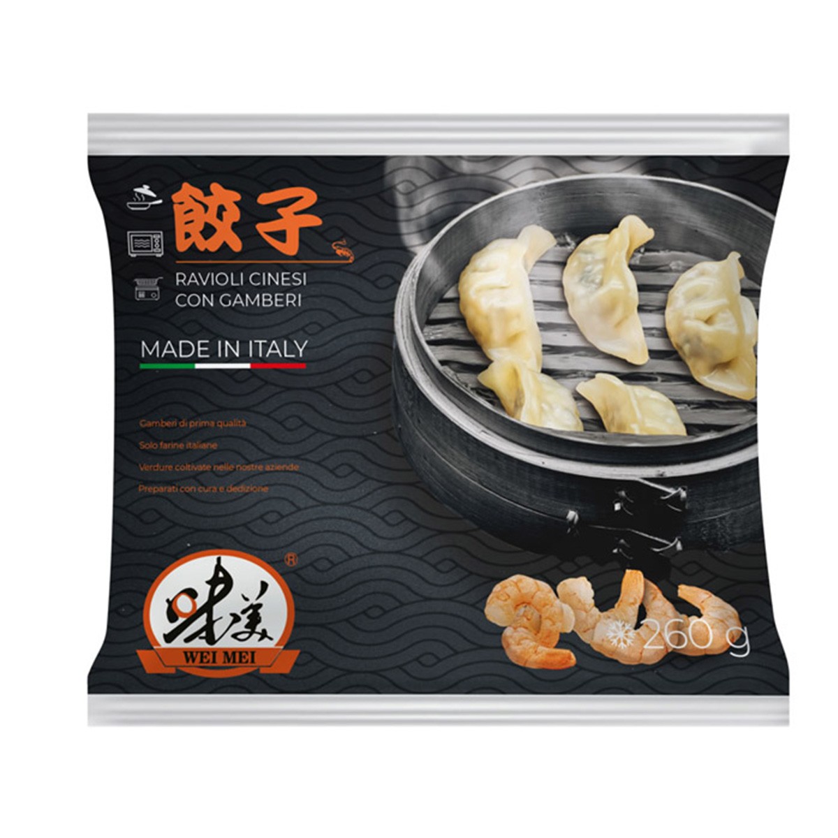 WEI MEI RAVIOLI CINESI CON GAMBERI 260GR