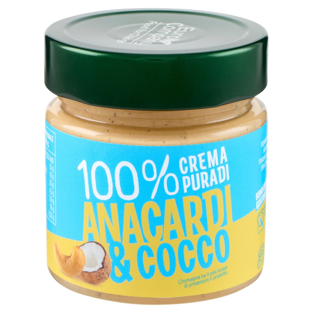 EURO COMPANY CREMA DI ANACARDI &amp  COCCO 175GR