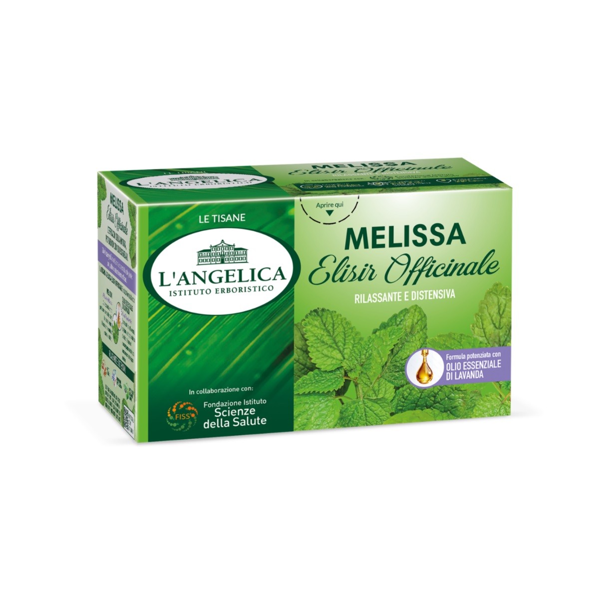 L'ANGELICA TISANA MELISSA ELISIR OFFICINALE 18 FILTRI