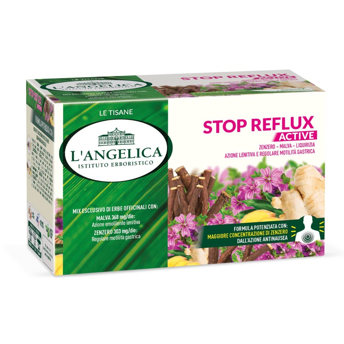 L'ANGELICA TISANA STOP REFLUX 18 FILTRI