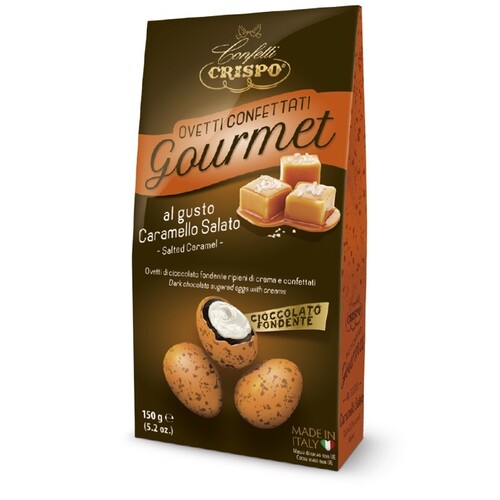 CRISPO OVETTI GOURMET AL GUSTO CARAMELLO SALATO 150GR