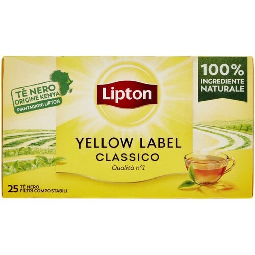 LIPTON TE' YELLOW LABEL 25 FILTRI 37,5GR