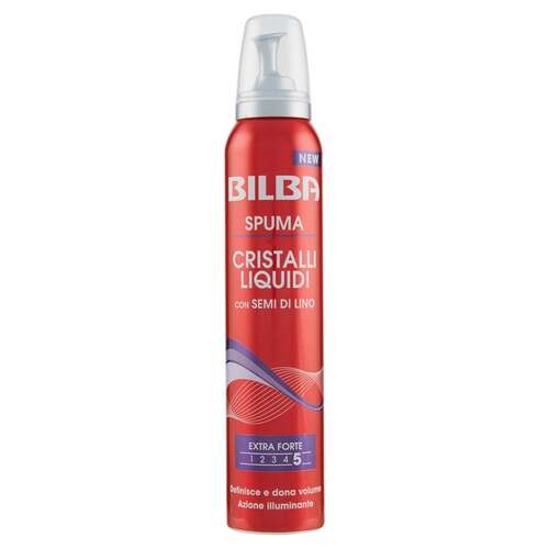 BILBA SPUMA CRISTALLI LIQUIDI CON SEMI DI LINO EXTRA FORTE 200ML