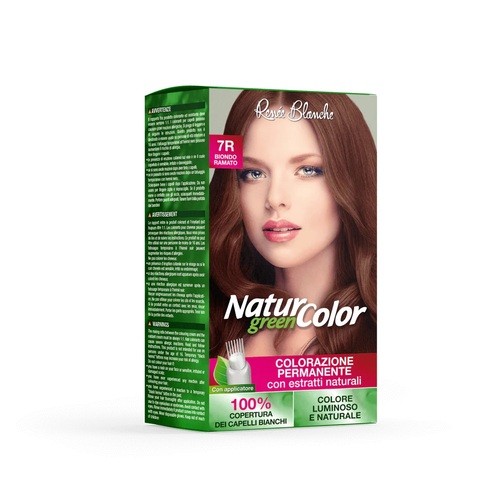 NATUR GREEN COLOR COLORAZIONE PERMANENTE 7R BIONDO RAMATO