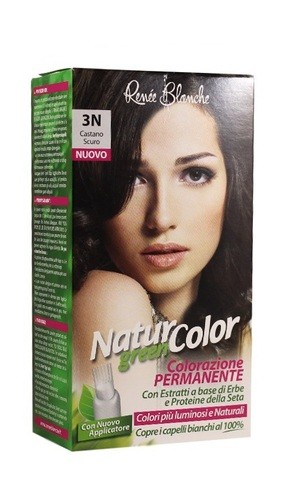 NATUR GREEN COLOR COLORAZIONE PERMANENTE 3N CASTANO SCURO