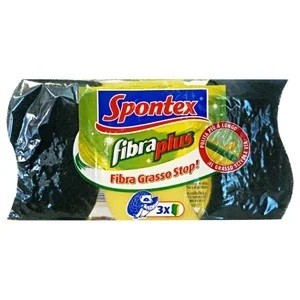 SPONTEX SPUGNA FIBRA PLUS 3 PEZZI