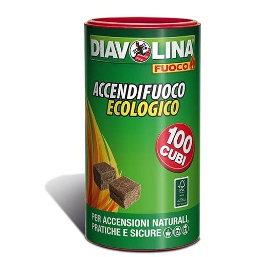 DIAVOLINA ACCENDIFUOCO ECOLOGICO 100 PEZZI