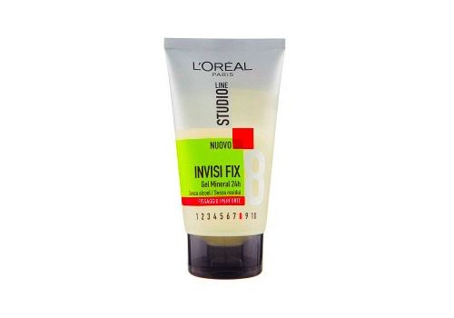L'OREAL PARIS INVISI FIX GEL MINERAL 24H FORZA 8 150ML
