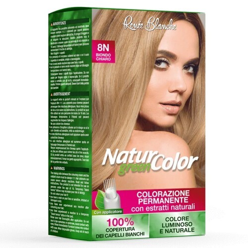 NATUR GREEN COLOR COLORAZIONE PERMANENTE 8N BIONDO CHIARO