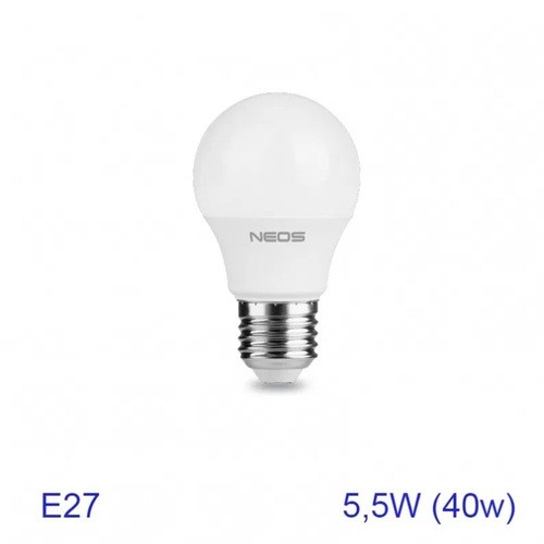 NEOS LAMPADINA LED GOCCIA 5,5W E27 LUCE NATURALE