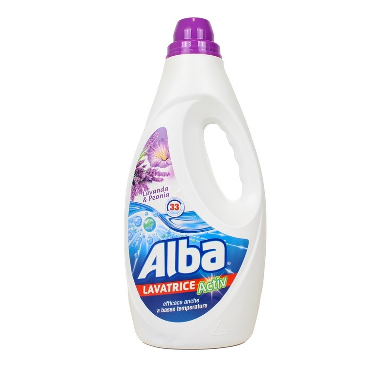 ALBA DETERGENTE LAVATRICE ACTIV LAVANDA &amp  PEONIA 33 LAVAGGI 1,85LT