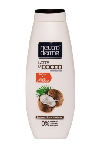 NEUTRO DERMA BAGNOSCHIUMA IDRATANTE AL LATTE DI COCCO 750ML