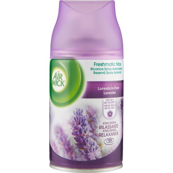 AIR WICK FRESHMATIC RICARICA SPRAY AUTOMATICA PER AMBIENTE LAVANDA IN FIORE 250ML