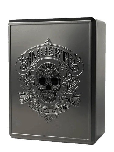 AMUERTE METAL BLACK BOX GIN 70CL + 2 BICCHIERI
