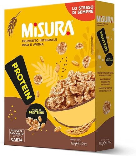 MISURA PROTEIN CEREALI FRUMENTO INTEGRALE, RISO E AVENA 320GR